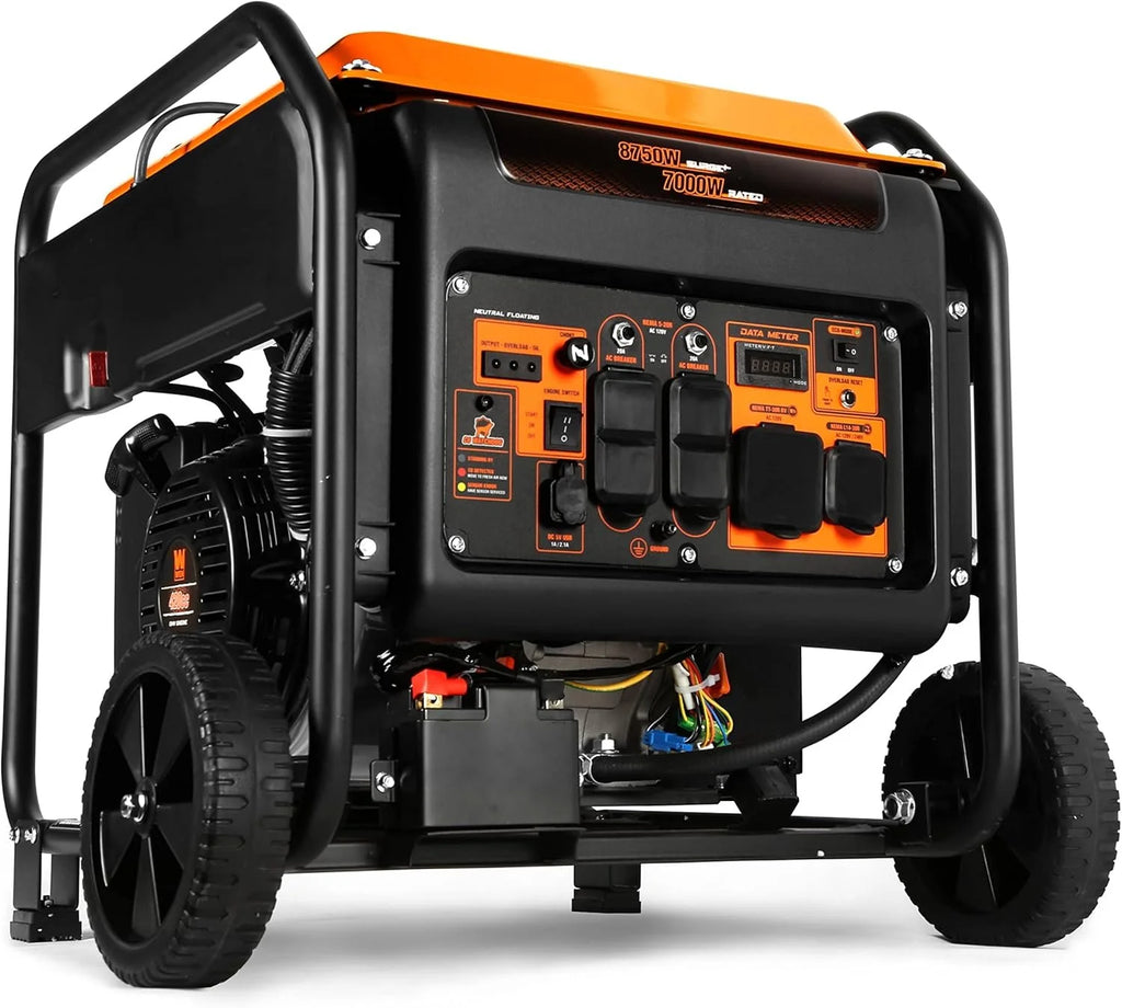 WEN DF875iX 8750-Watt RV and Transfer-Switch-Ready 120V/240V Duals.