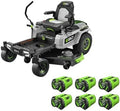 EGO Power+ Electric Riding Lawn Mower, 52″ Deck with Zero Turn Radius, Includes (6) 56V 12.0Ah Batteries and Chargers – ZT5207L