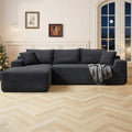 Bergenfield Furniture Cloud Sectional Couch Modern Modular Sectional Sofa Deep Seat Corduroy