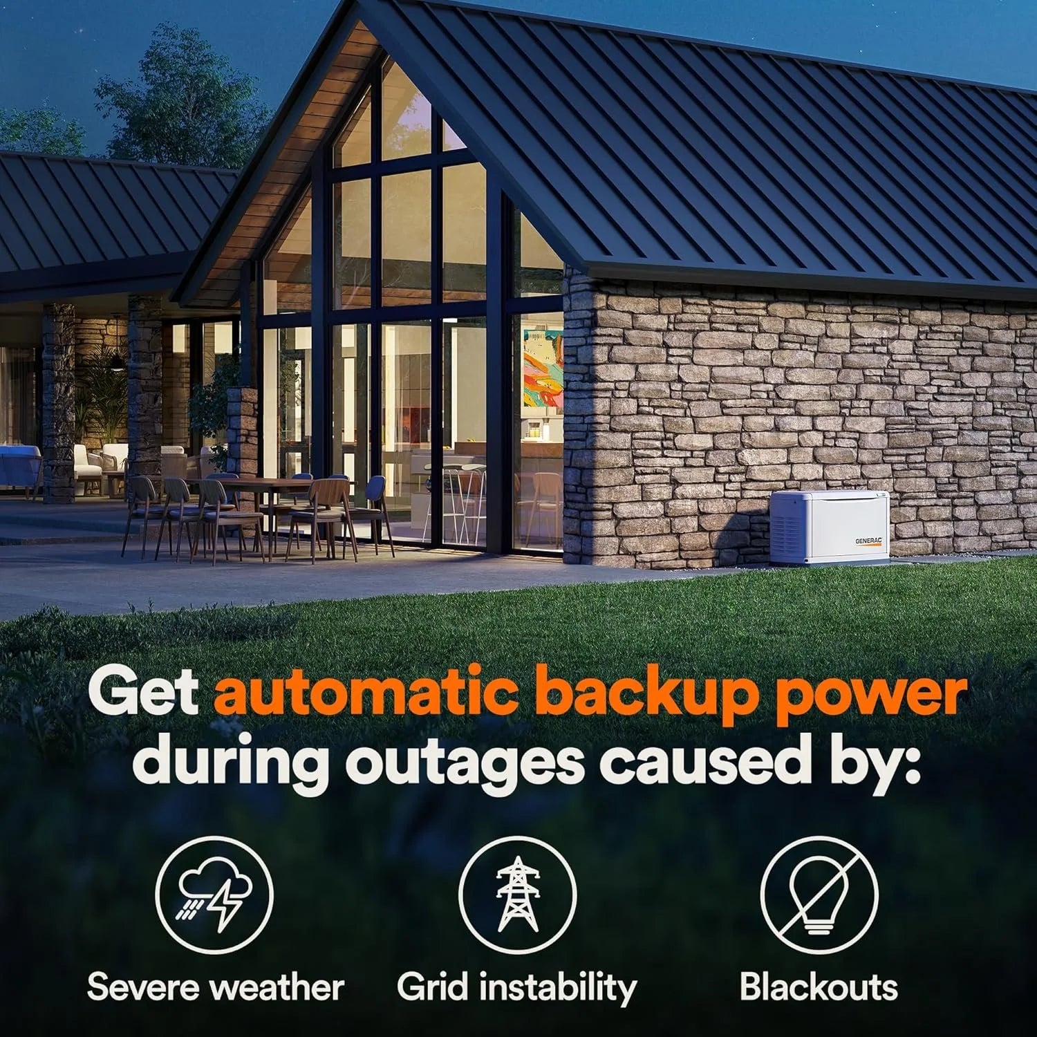 Generac Guardian 10kW Home Backup Generators.