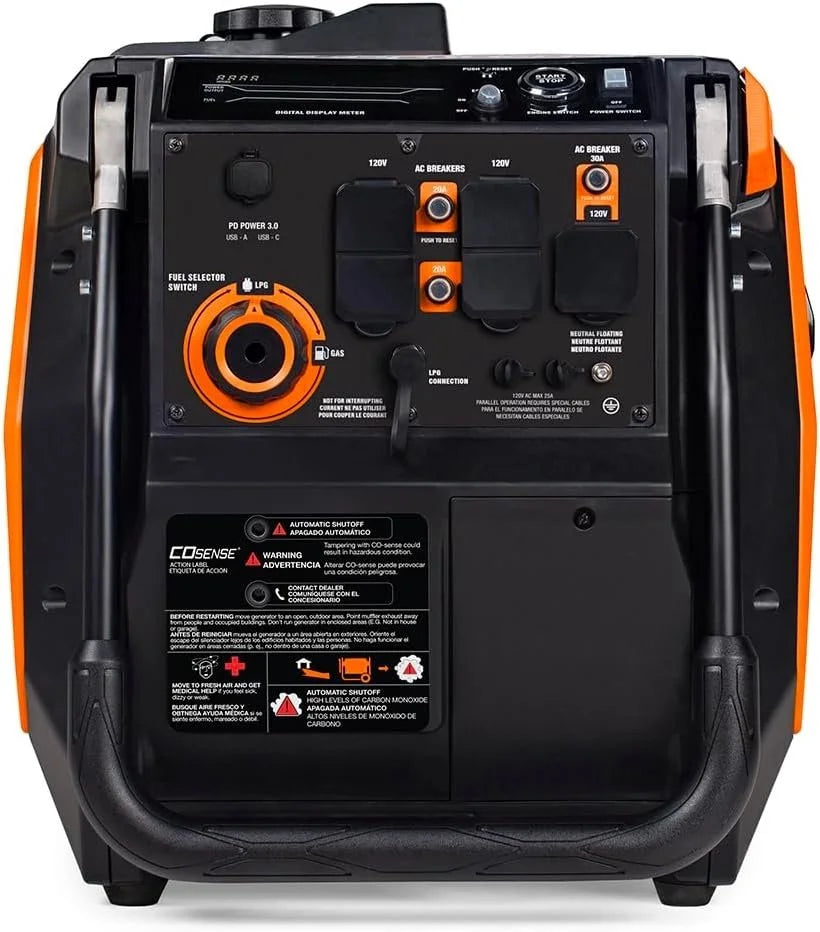 Generac iQ5200 5200W Dual Fuel Portable Inverter Generators.