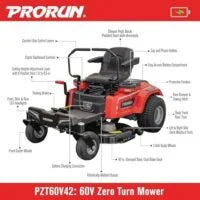 60V Zero Turn Riding Lawn Mowers.