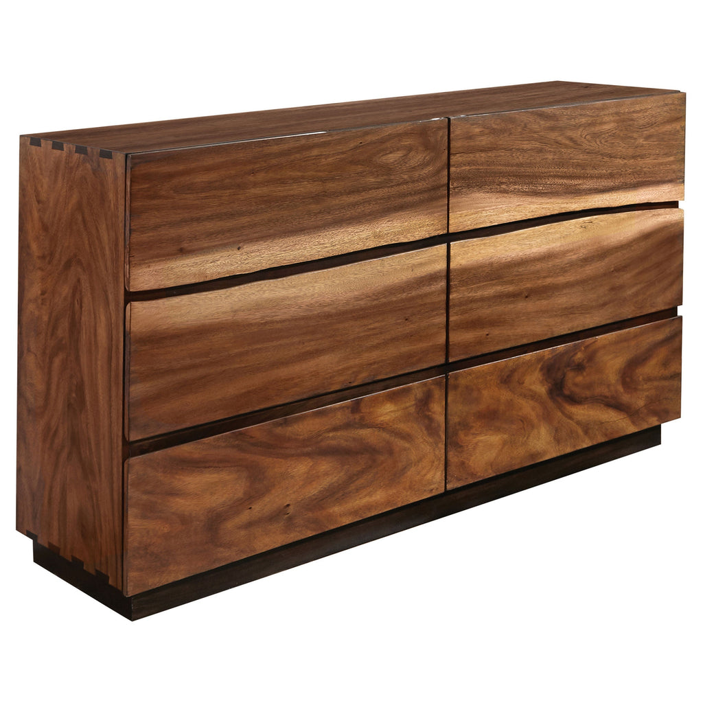 Coaster Fine Furniture Winslow Bedroom Set – Smokey Walnut Platform Bed with Storage
