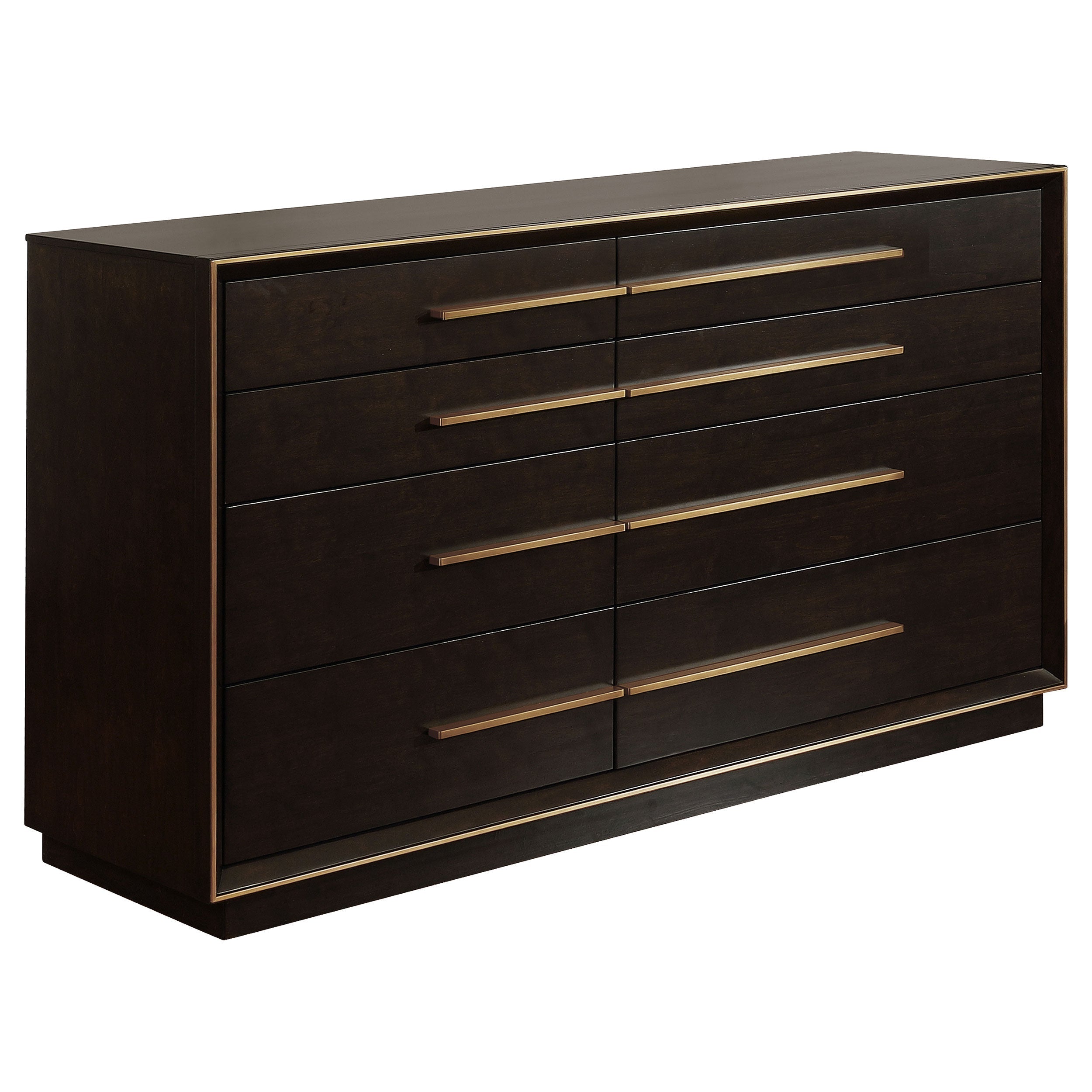 Coaster Fine Furniture Durango Bedroom Set – Grid-Tufted Velvet Headboard & Gold Hardware