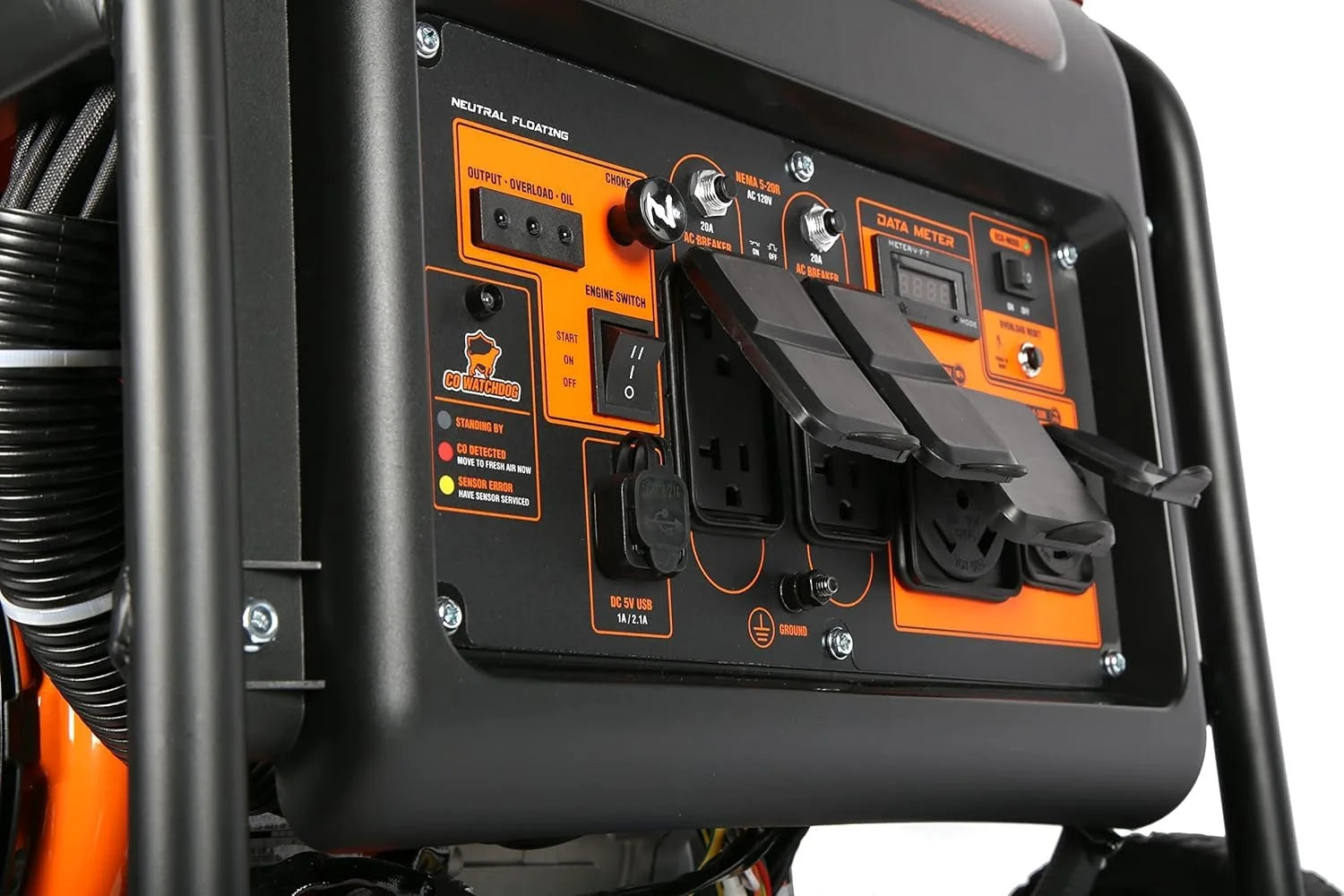 WEN DF875iX 8750-Watt RV and Transfer-Switch-Ready 120V/240V Duals.