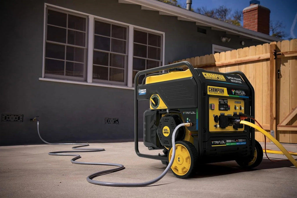 Champion 201176 9000W Tri-Fuel Open Frame Inverter Generators.