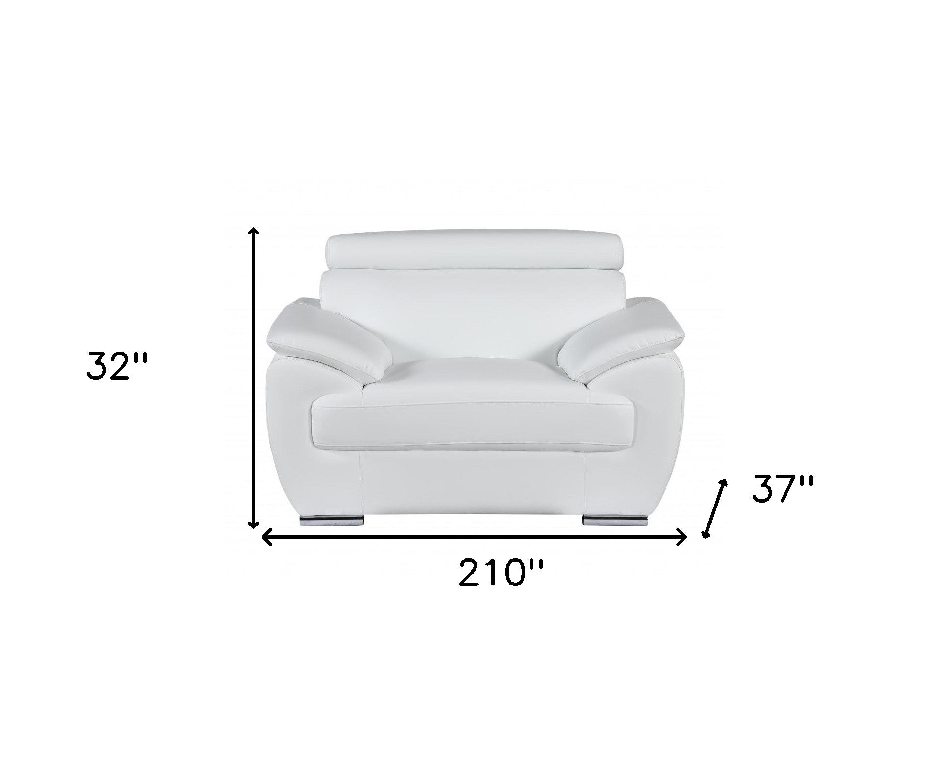 Sterling Leather Seating Set – White