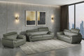Carter Leather Seating Set – Gray