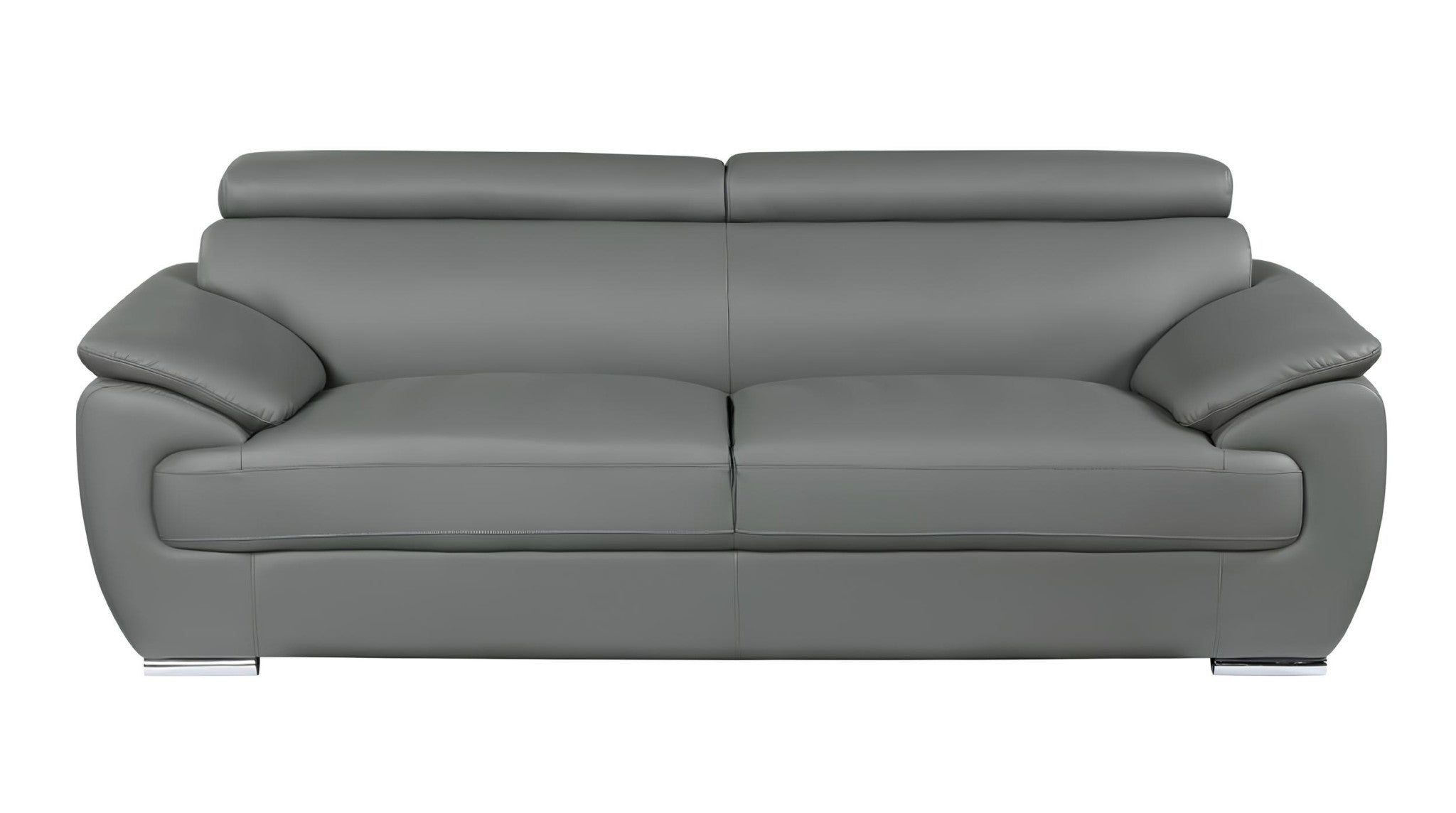 Carter Leather Sofa – Gray