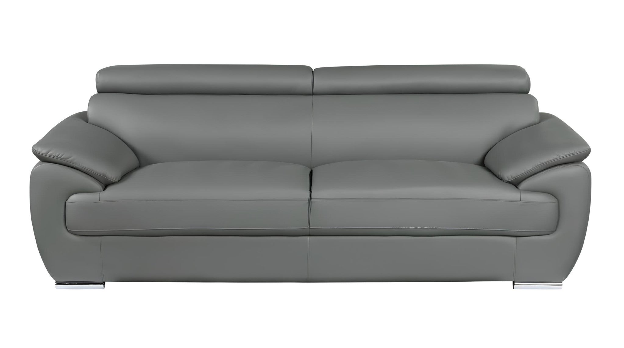 Carter Leather Sofa – Gray
