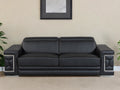 Milan Leather Sofa - Black