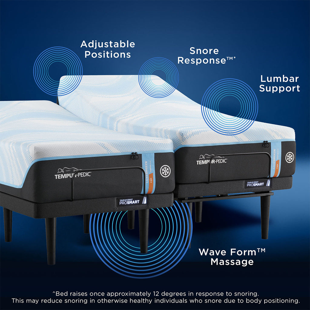 TEMPUR-Ergo® ProSmart™ Base - AI-Powered Sleep Monitoring & Snore Response