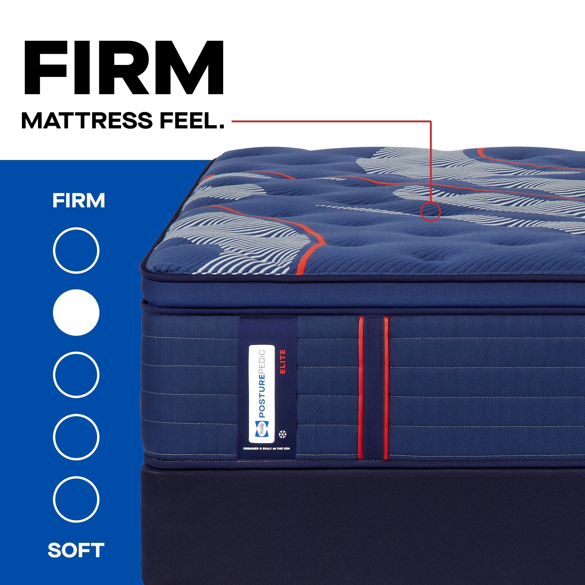 Sealy Posturepedic Elite Spring Brenham II 16" Firm Euro Pillowtop Mattress