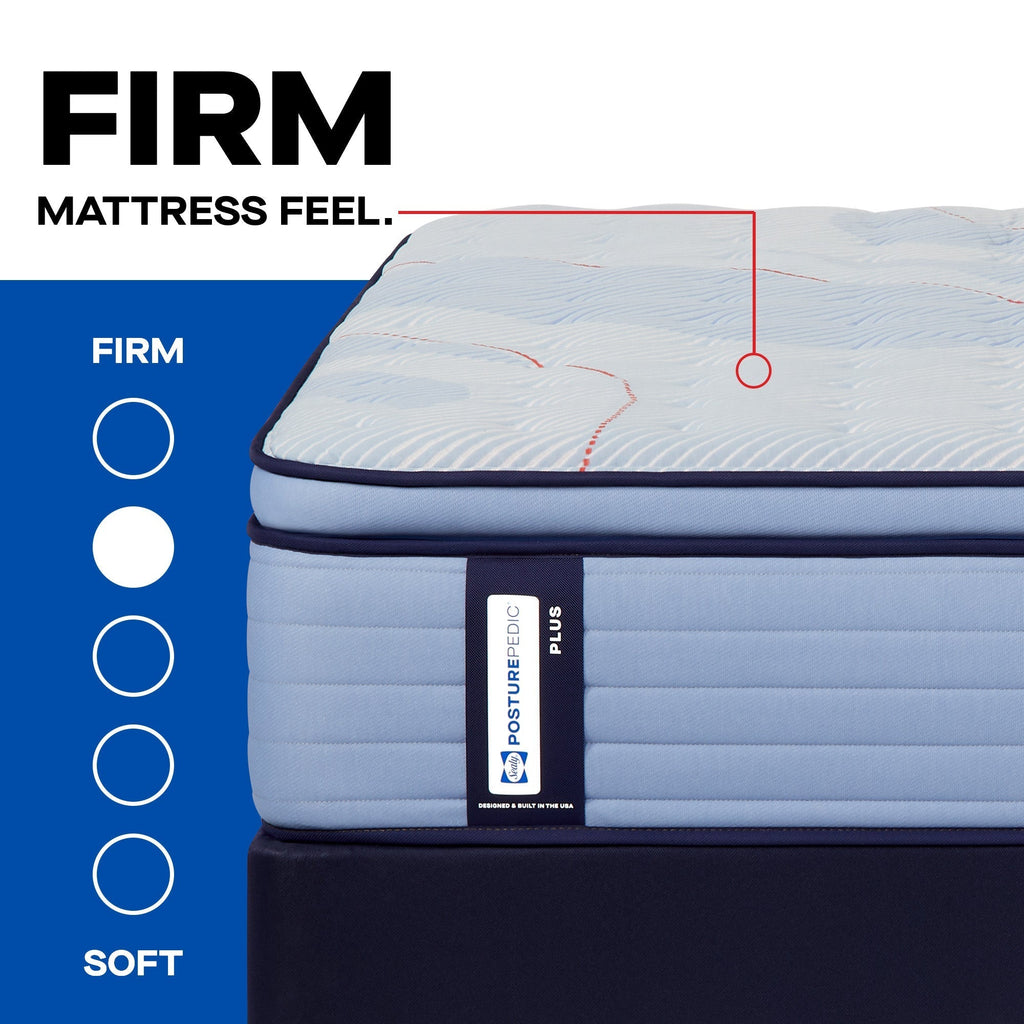 Sealy Posturepedic Plus Spring Paterson II 15" Firm Euro Pillowtop Mattress