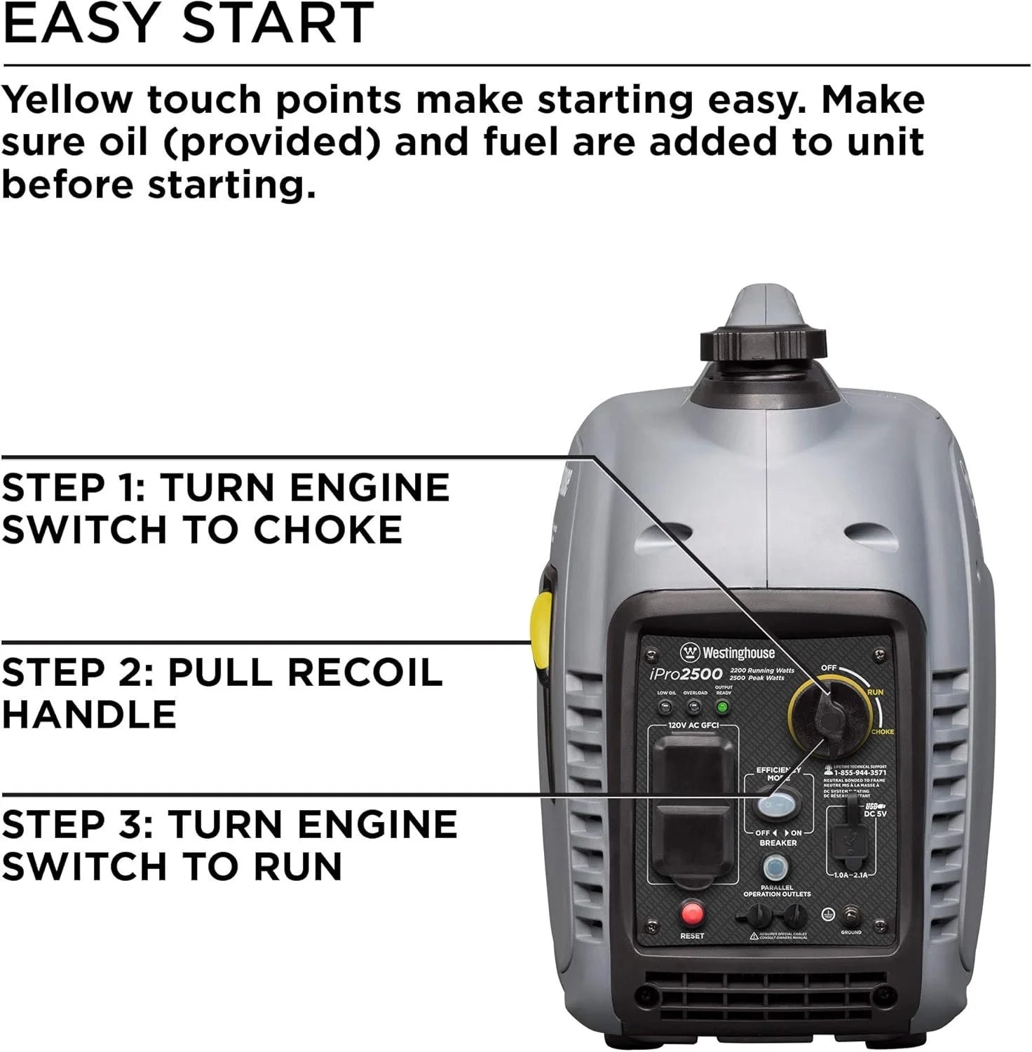 Westinghouse iPro2500 Portable Inverter Generators.