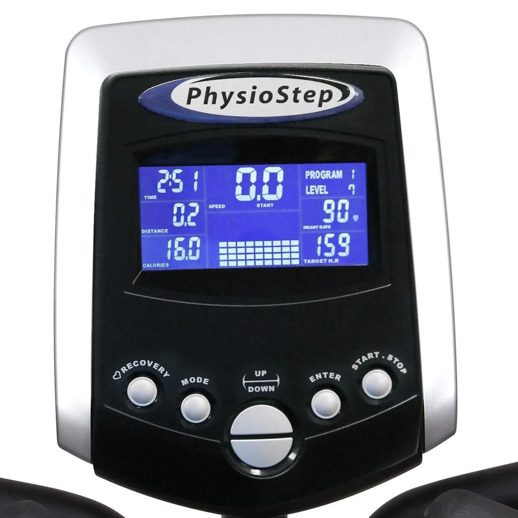 PhysioStep HXT Compact Recumbent Elliptical Cross Trainer with Fixed Seats.
