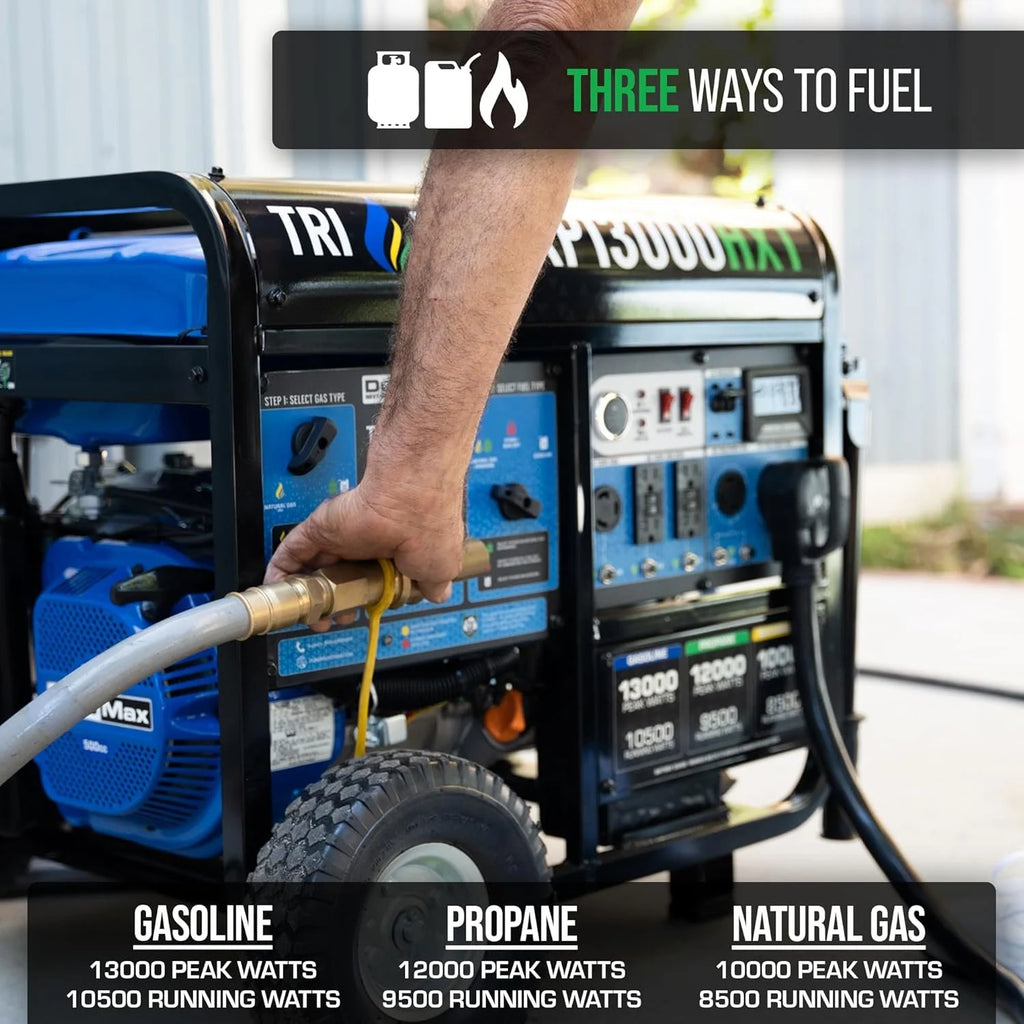 DuroMax 13,000 Watt Tri Fuel Portables HXT Generators XP13000HXT