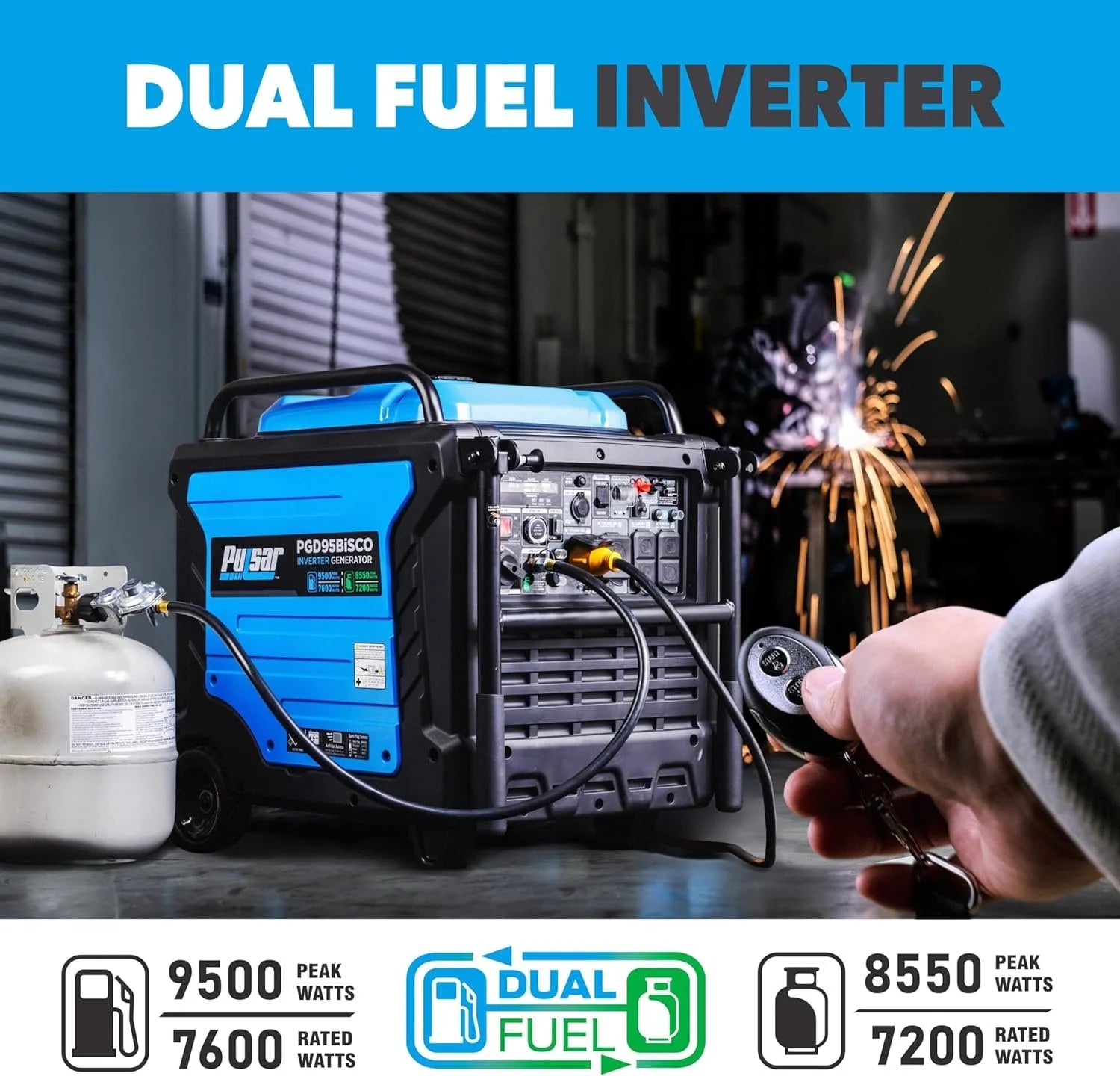 Pulsar PGD95BISCO Inverter Generators.
