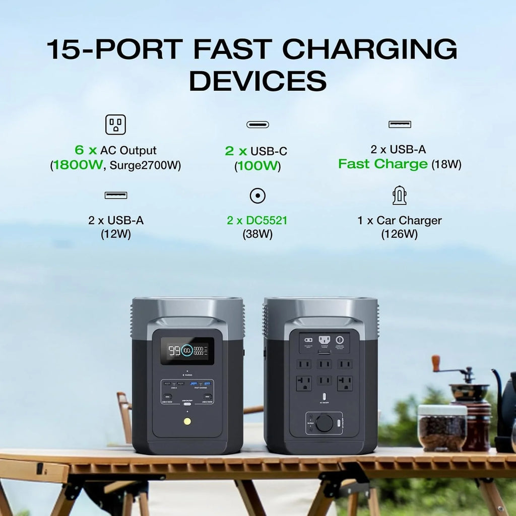 EcoFlow DELTA 2 Portable Power Stations.