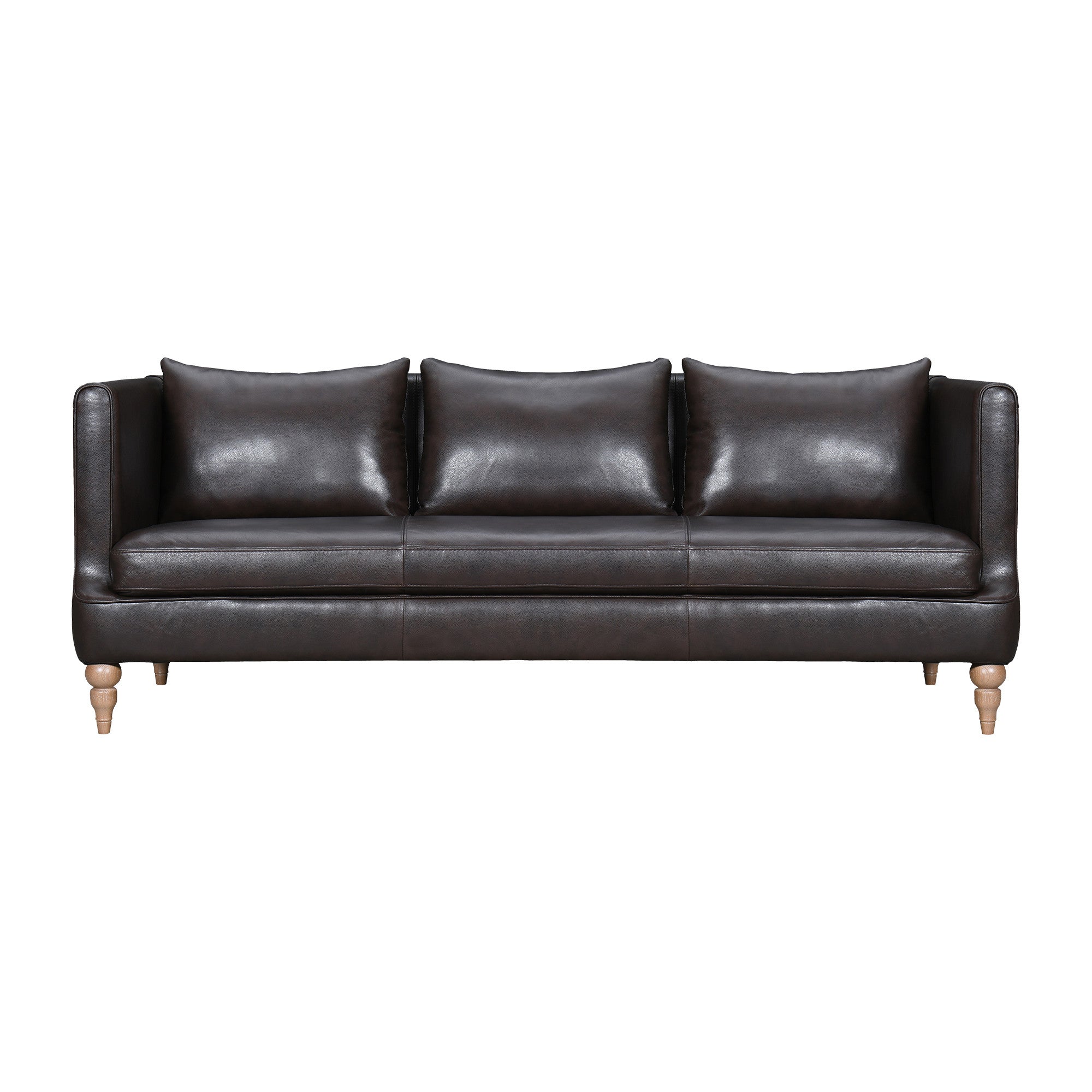 The Corvane – Dark Brown Leather Sofa