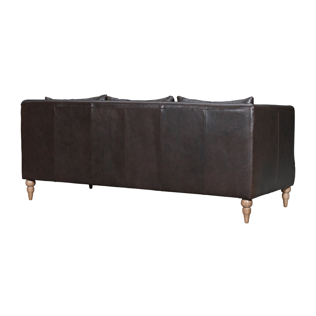 The Corvane – Dark Brown Leather Sofa