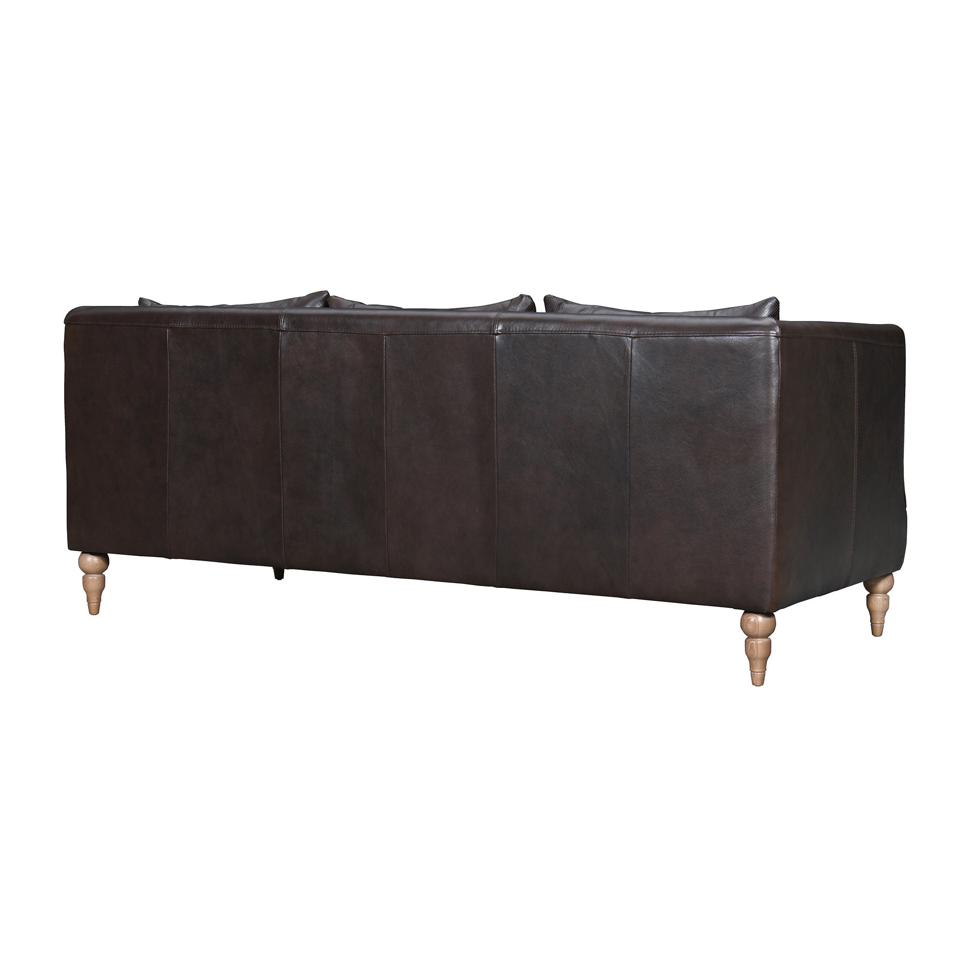 The Corvane – Dark Brown Leather Sofa