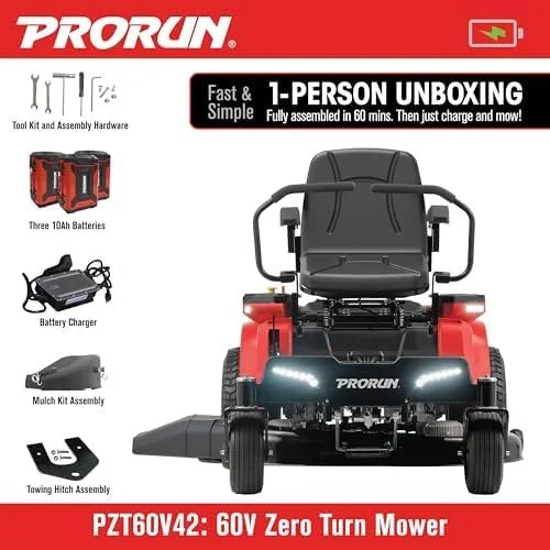 60V Zero Turn Riding Lawn Mowers.