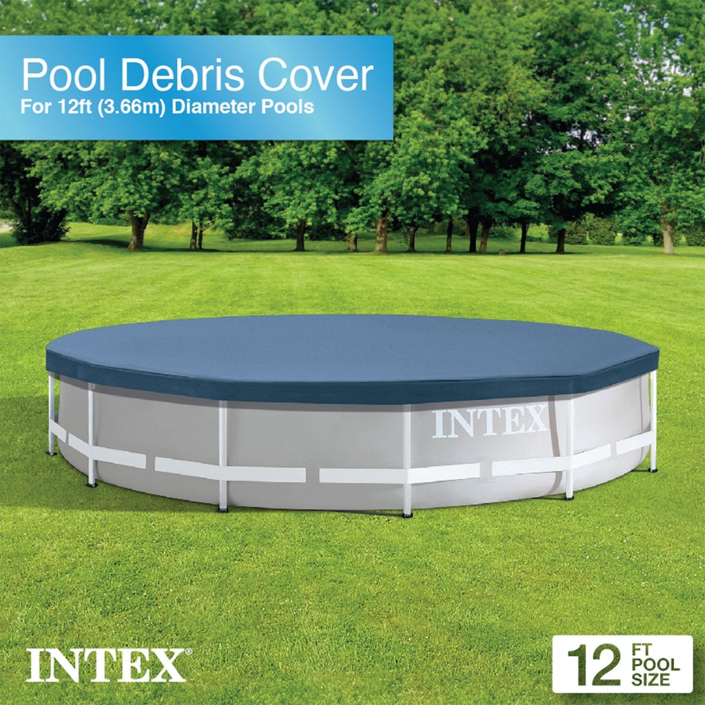 Intex 12' x 30" Metal Frame Above Ground Swimming Pool with Filter and Cover image 3