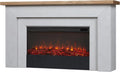 Real Flame Malie 68″ Electric Fireplace with Mantel & Remote Control