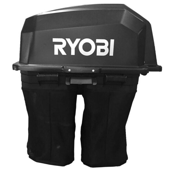 RYOBI 38 in. 100Ah Battery Electric Rear Engine Riding Lawn Mower and Bagging Kit