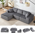 Bergenfield Furniture Modular Sectional Sofa Cloud Sectional Couch Deep Seat L Shaped Couch
