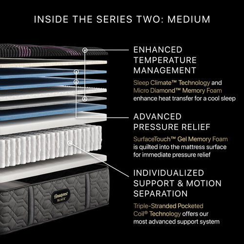 Beautyrest Black® Series Two 15.5" Medium Mattress
