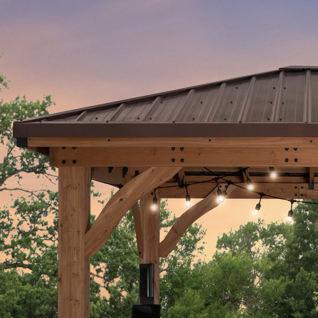 Cordova 14×10 Outdoor Gazebo with Steel Frame and Weather-Resistant Canopy