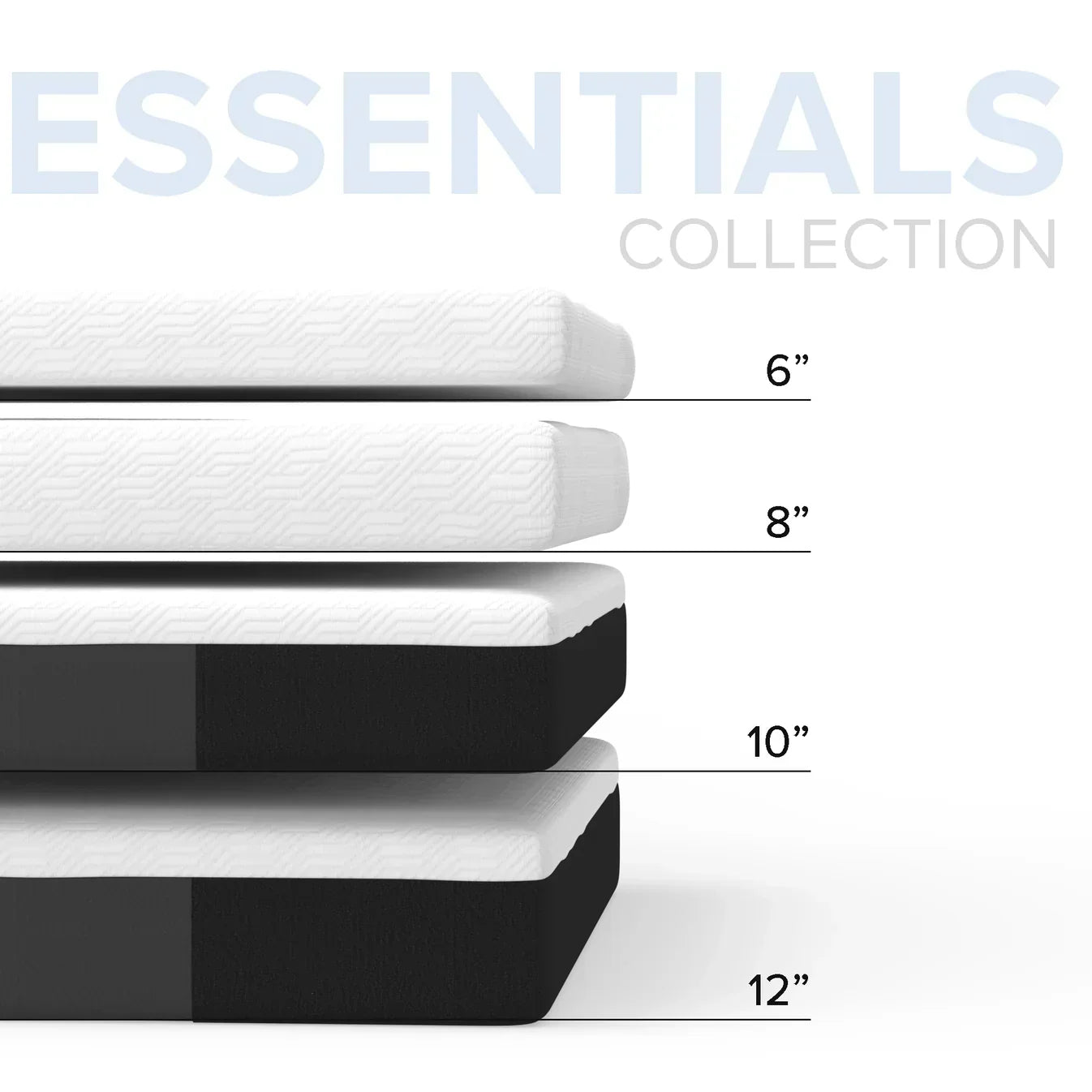 Bedplanet 12” Essentials Gel Memory Foam Mattress – Soft & Cooling (RV Ready)