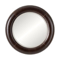 Telluride Round Leather Mirror