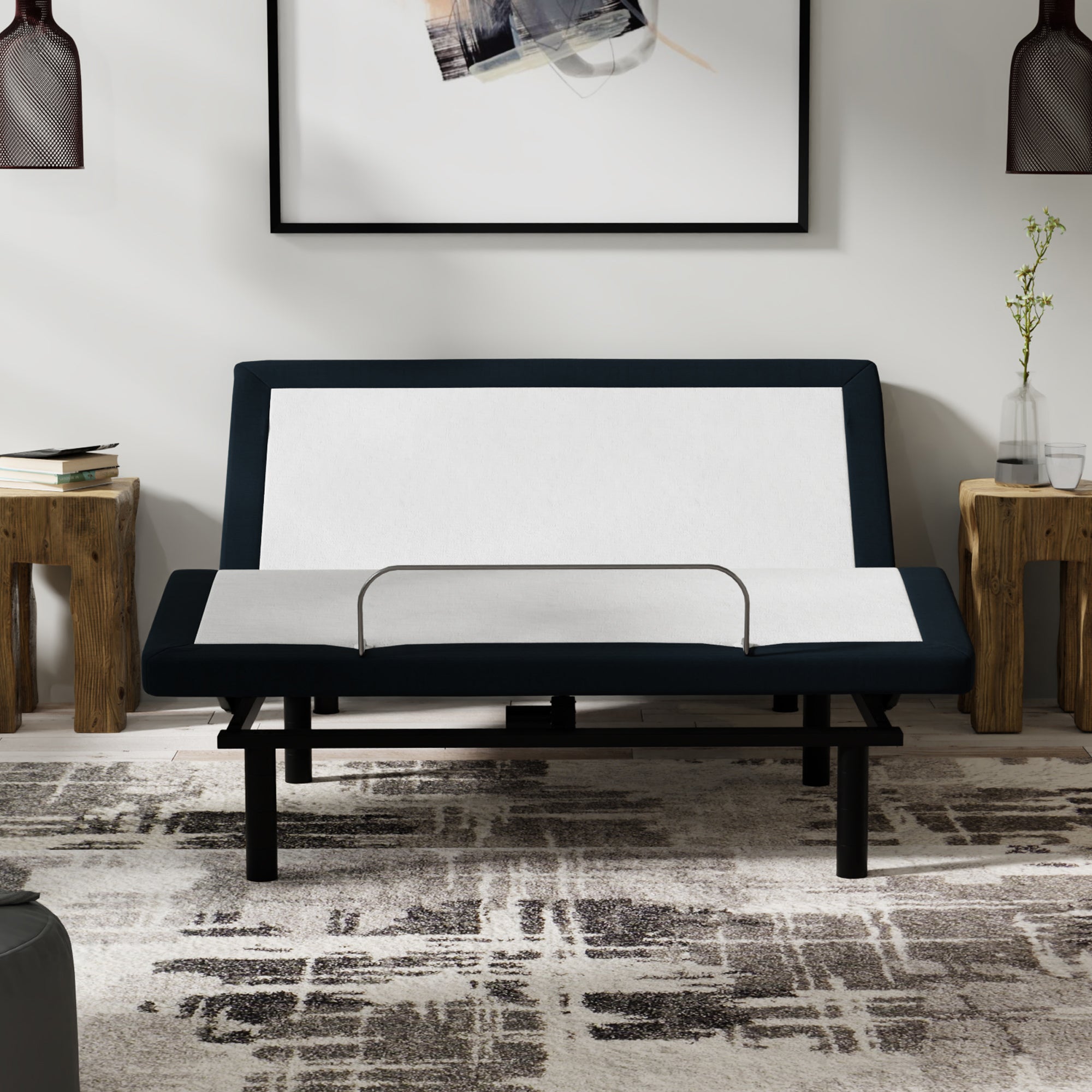 Bedplanet Model P Adjustable Bed with Dual Massage and USB Ports
