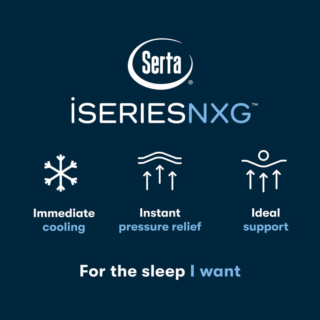 Serta iSeries NXG 2500 Plush Mattress - Contouring Cooling Foam Core Support