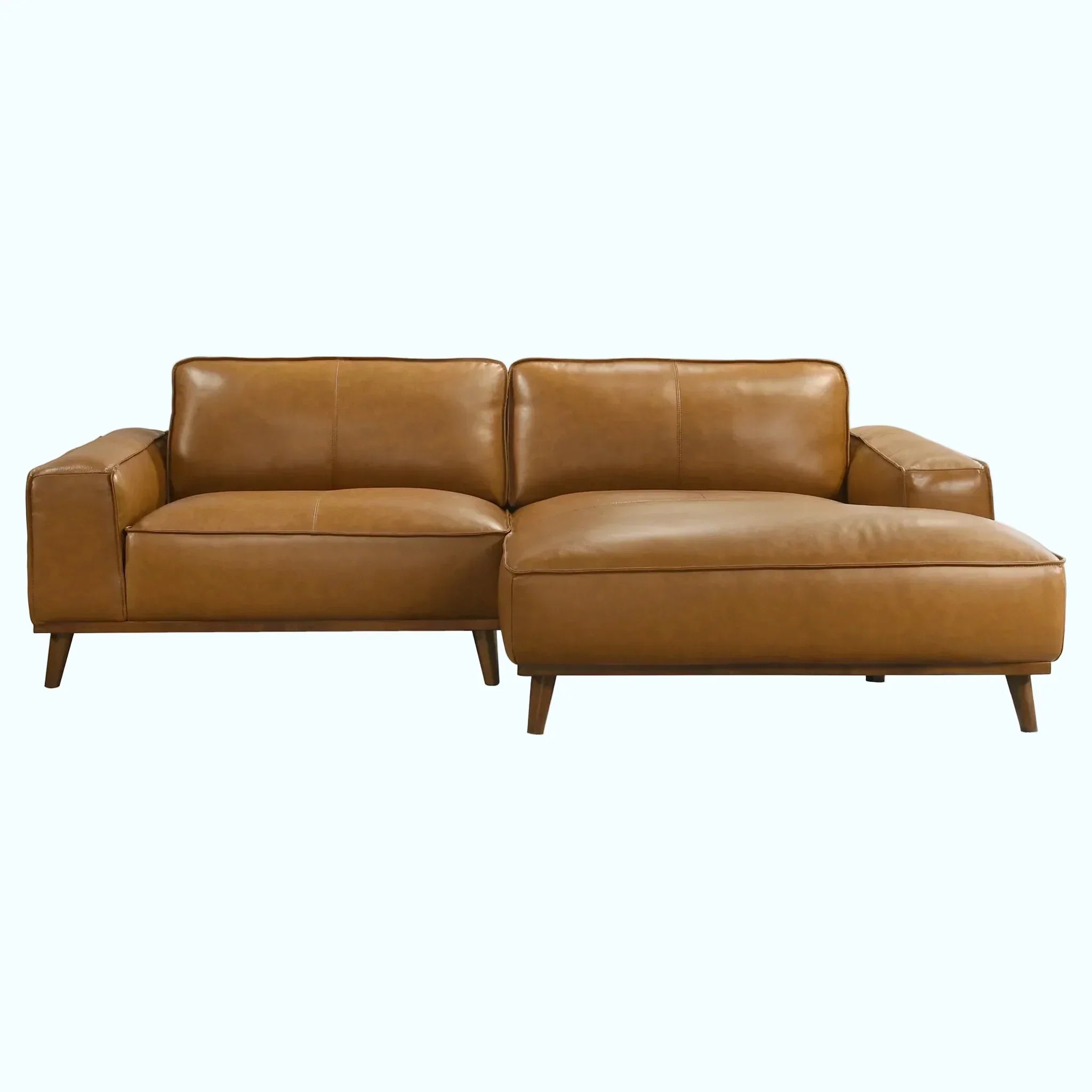 Wildwood Top-Grain Leather Sectional