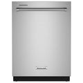 KitchenAid 24″ Fully-Integrated Built-In Dishwashers with 30 Total Wash Jets in PrintShield Stainless Steels