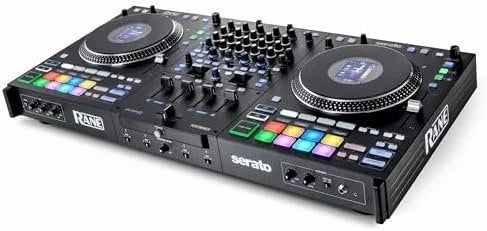 Rane PERFORMER 4-Channel Motorized DJ Controller, 7″ Platters with Displays, Precisions Feel Faders, Stem Split, Advanced FX, Serato DJ Pro Includeds