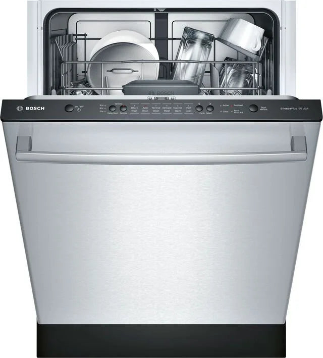 GE – 24″ Front Control Built-In Tub Dishwashers with 3rd Rack, Sanitize Cycle and 47 dBA – Stainless Steels