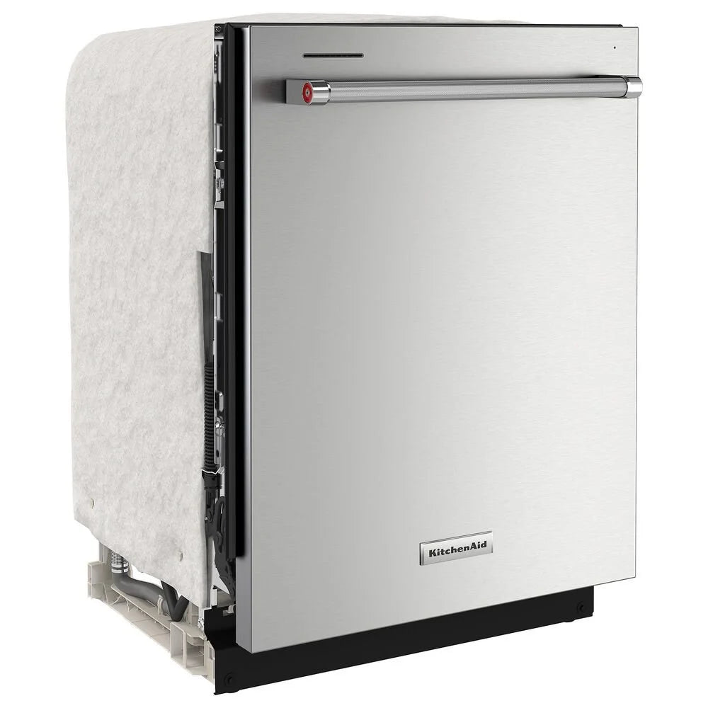 KitchenAid 24″ Fully-Integrated Built-In Dishwashers with 30 Total Wash Jets in PrintShield Stainless Steels