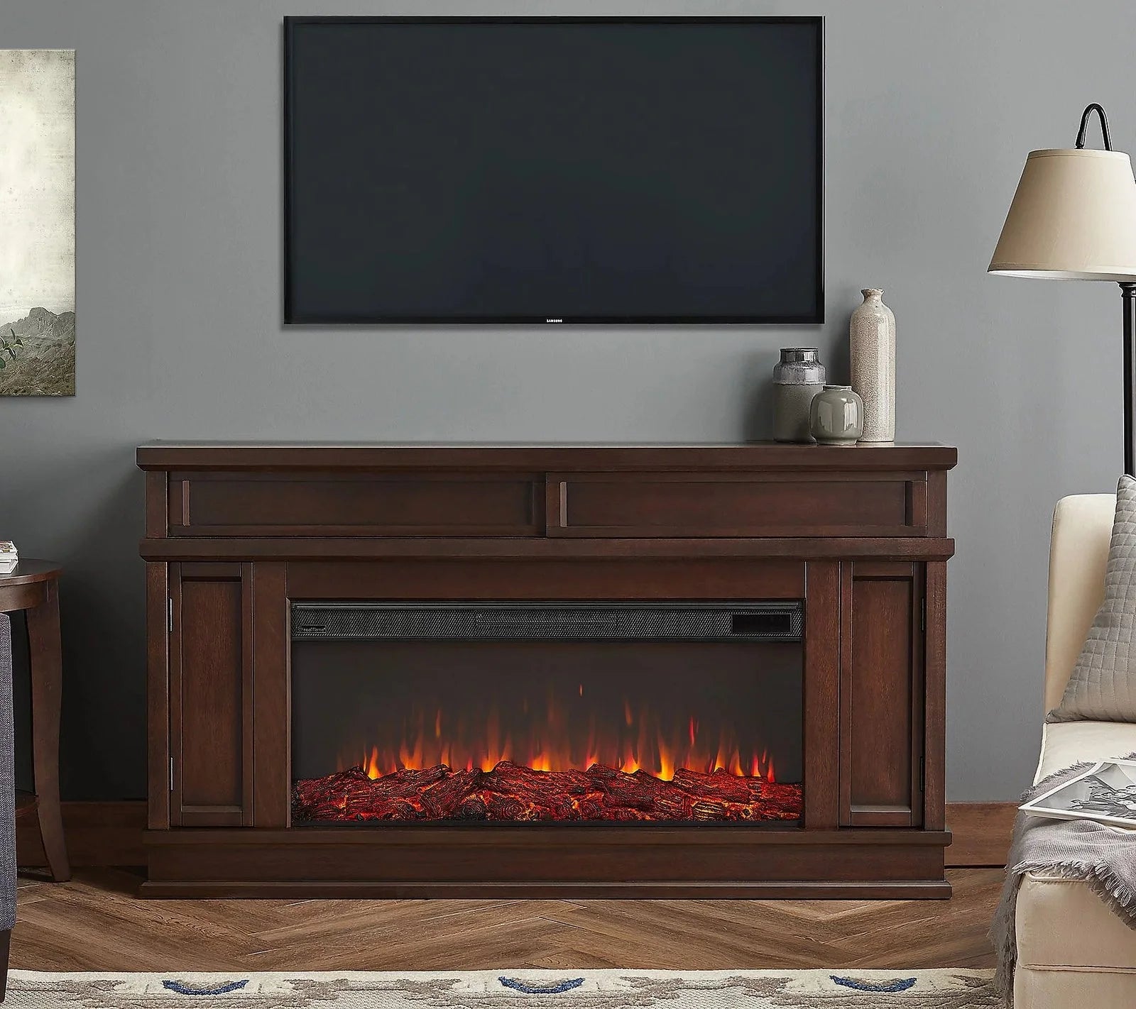 Real Flame Torrey Landscape Electric Fireplaces.