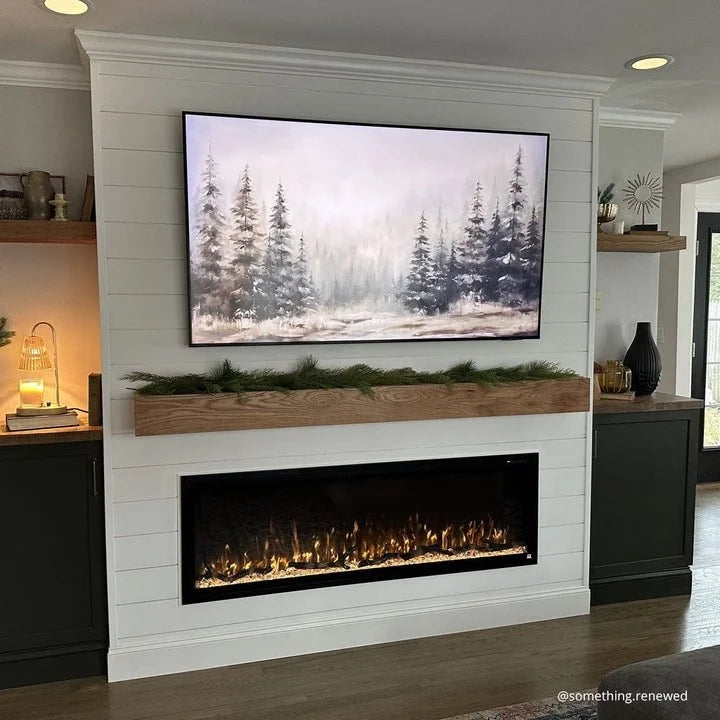 Touchstone Sideline Elite Smart 60″ WiFi-Enabled Recessed Electric Fireplaces.