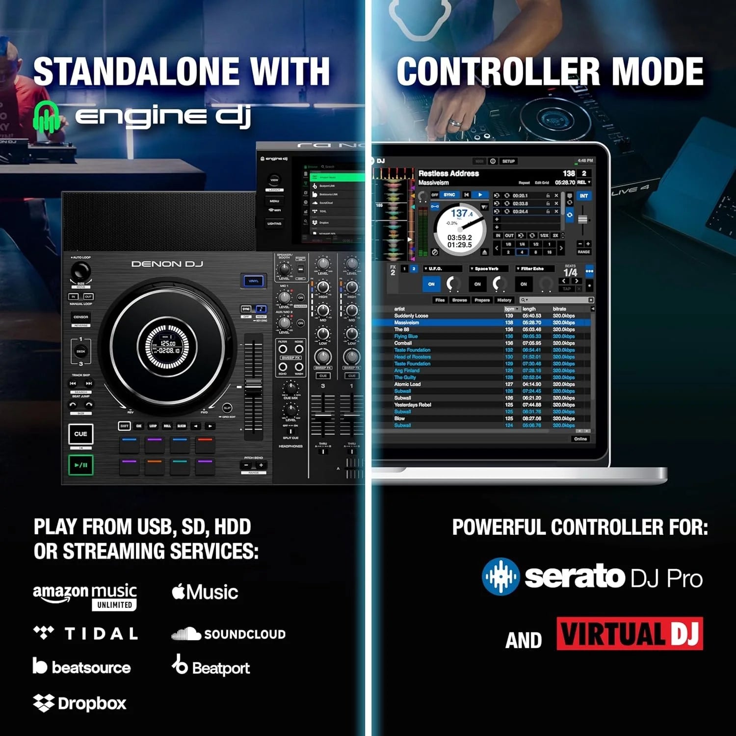 Denon DJ SC LIVE 4 4-Decks Standalones DJ