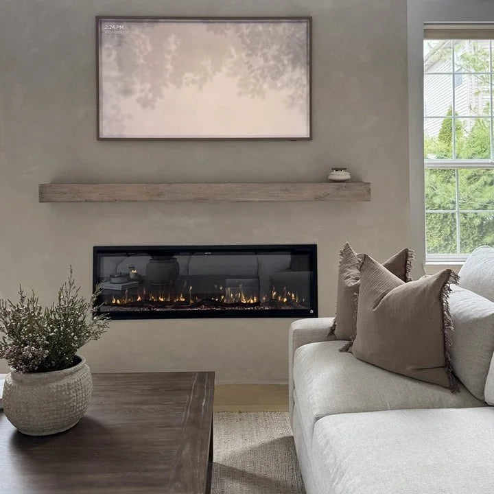 Touchstone Sideline Elite Smart 60″ WiFi-Enabled Recessed Electric Fireplaces.