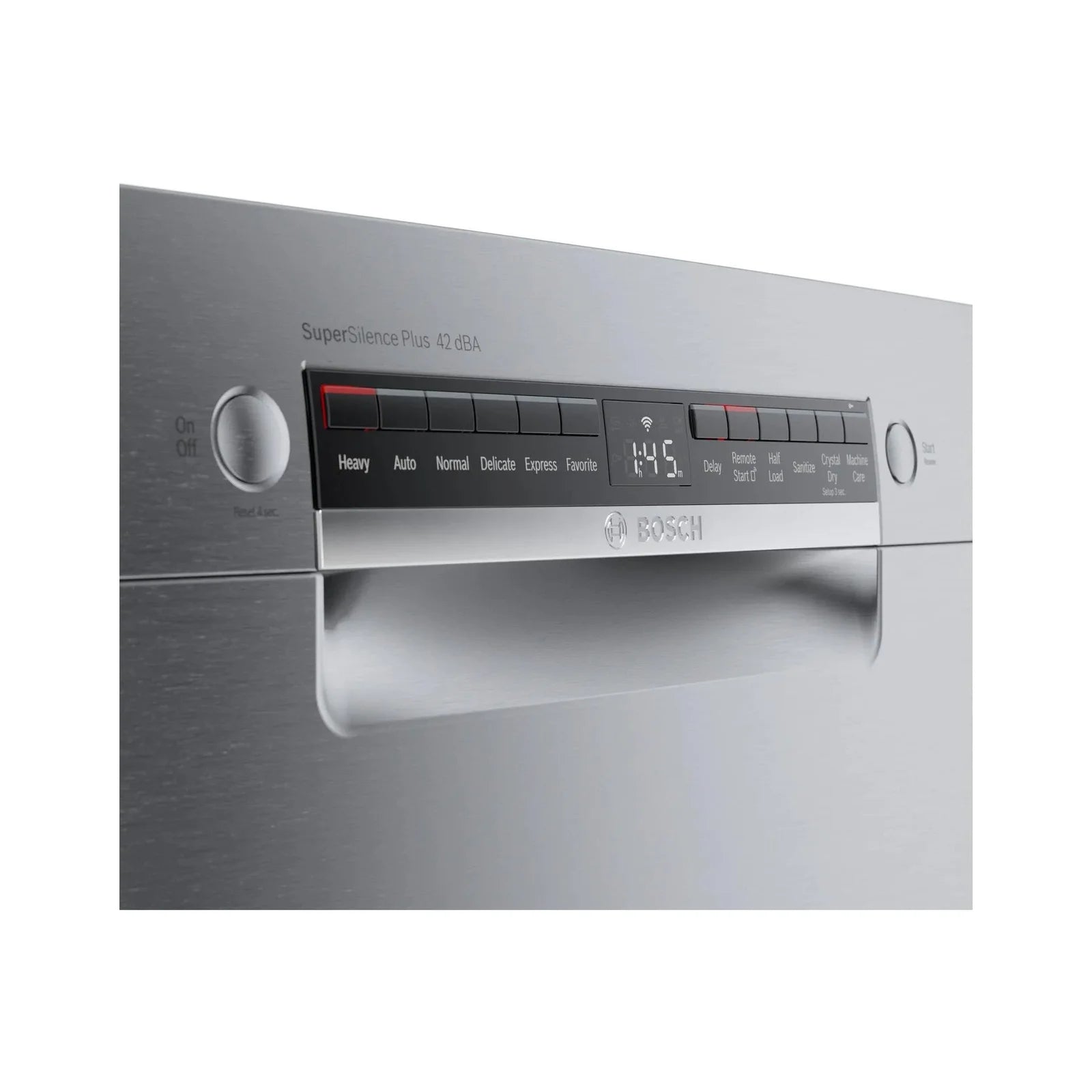 Bosch 800 Series 24 in. Top Control Smart Dishwashers with 42 dBa Sound Level, 3rd-Rack, CrystalDry &amp; Pockets – Stainless Steel