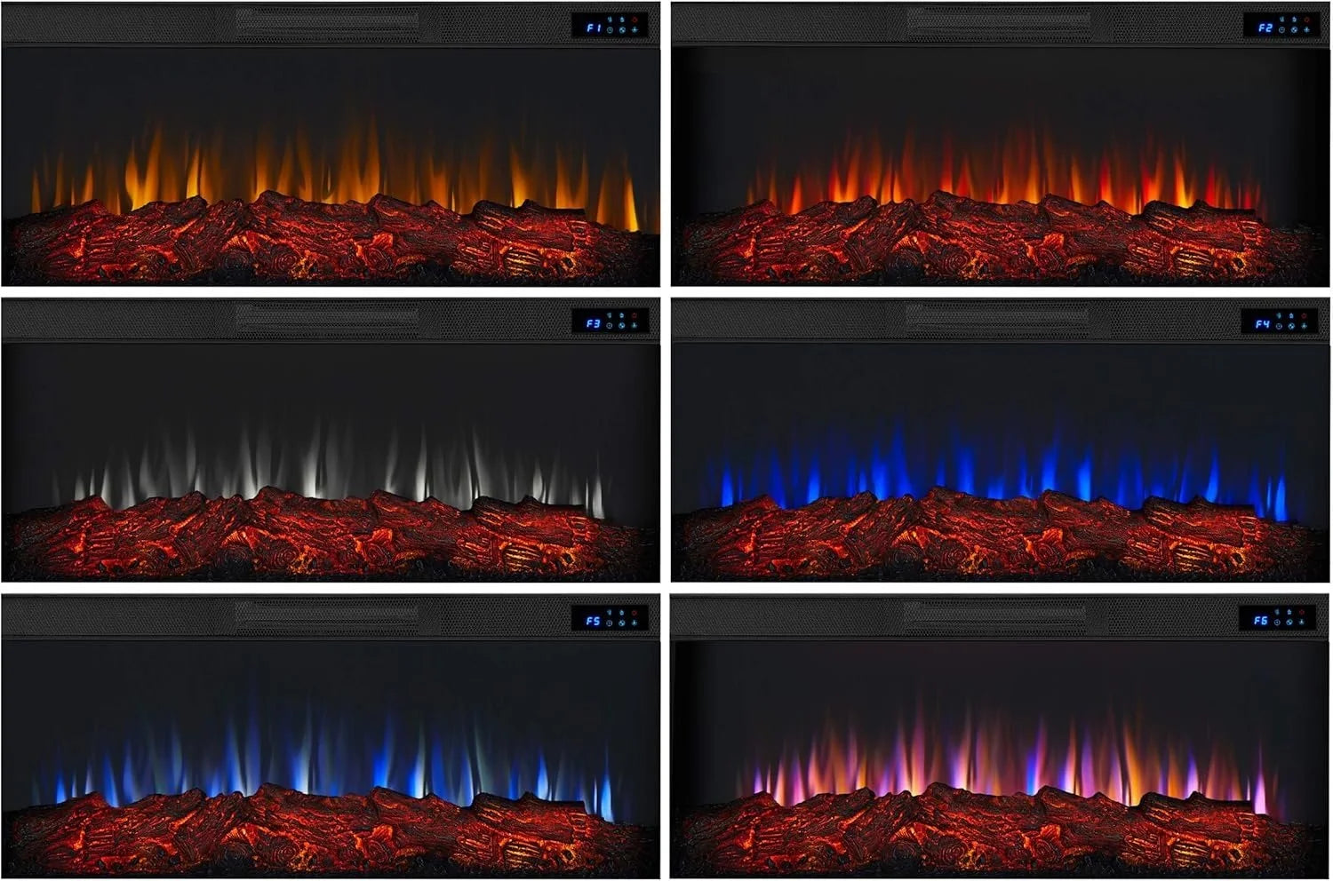 Real Flame Bernice Landscape Electric Fireplaces.