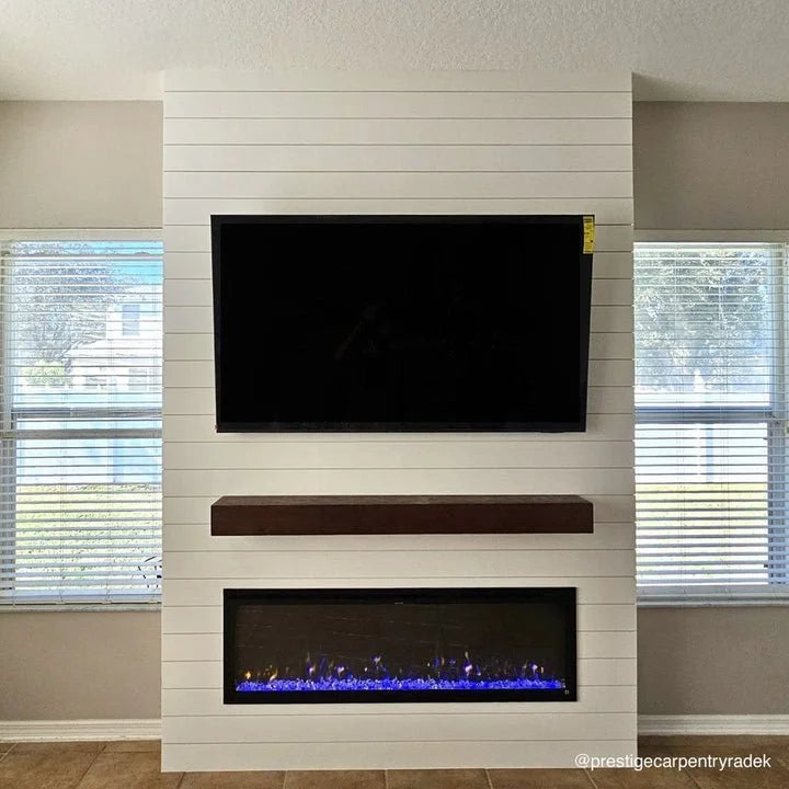 Touchstone Sideline Elite Smart 60″ WiFi-Enabled Recessed Electric Fireplaces.