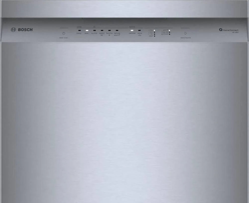 Bosch SHE41CM5N 300 Series 24″ Dishwashers 48 db – Recessed Handle, Stainless Steels